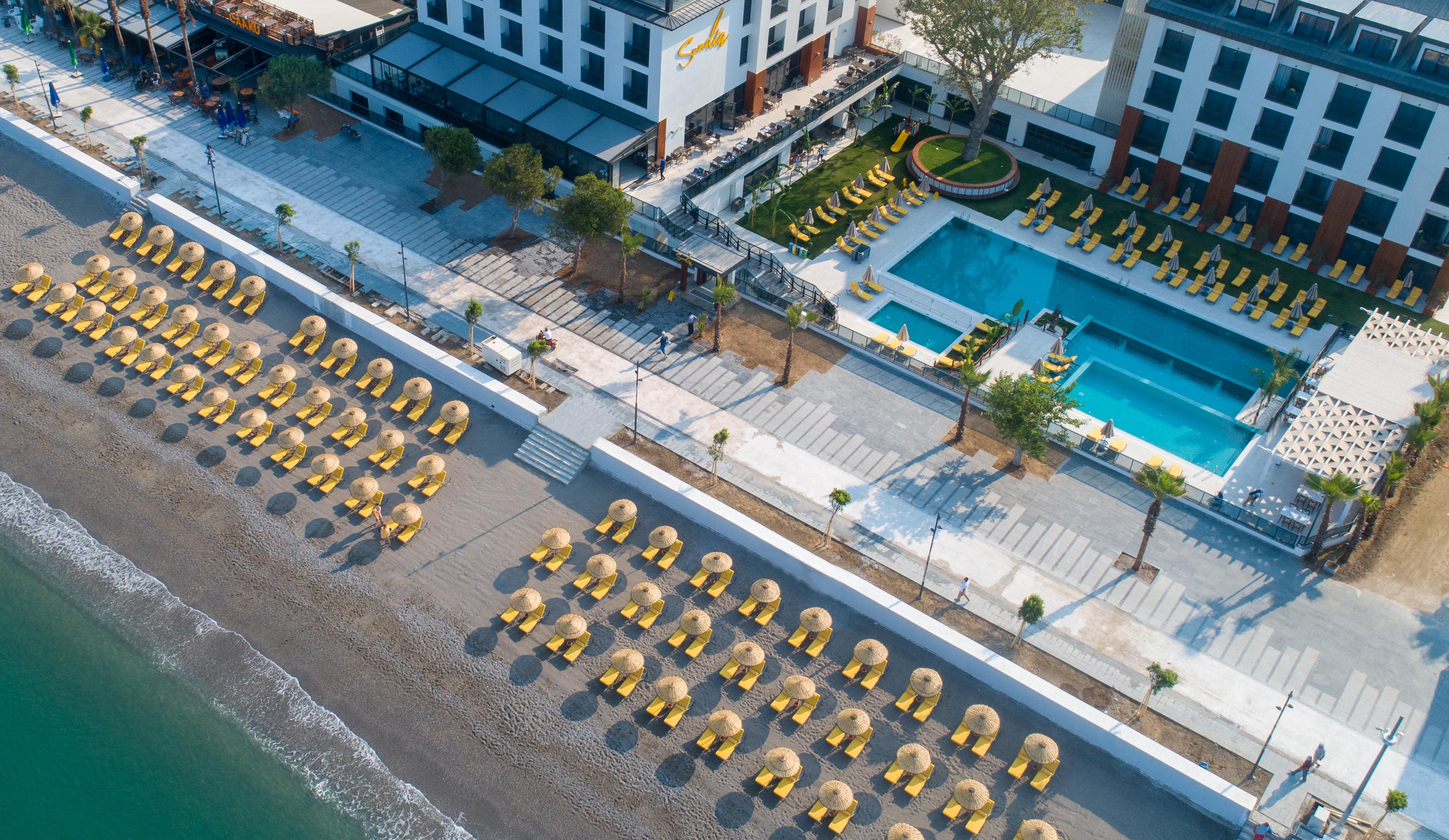 Sundia by Liberty Fethiye Otel Dış mekan fotoğraf Aerial view of the hotel